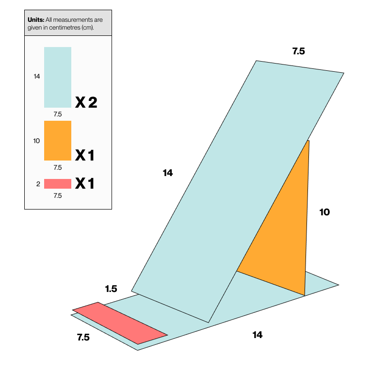 First prototype design and dimensions.